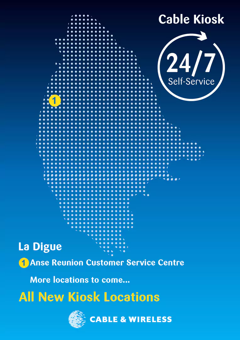 La Digue cable kiosk locations